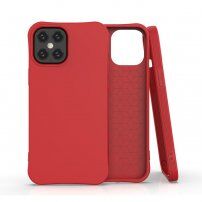 Матиран мек кейс за iPhone 12 Pro Max - червен