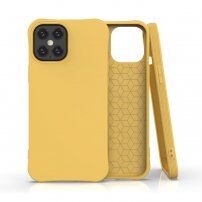 Матиран мек кейс за iPhone 12 Pro Max - жълт