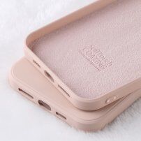 X-Level гладък силиконов кейс за iPhone 12 mini - пясъчно розов