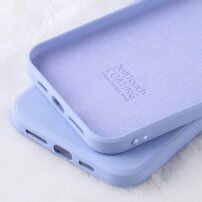 X-Level гладък силиконов кейс за iPhone 12 / 12 Pro - лилав