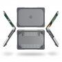 Удароустойчив капак с накланящи се крачета за MacBook Pro 13" (A2251 / A2289 / A2338) - сив