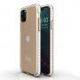 Прозрачен кейс с пъстра рамка от мека пластмаса за iPhone 11 Pro - бял