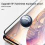 Закалено удароустойчиво стъкло 2,5D против пръстови отпечатъци за iPhone 12 / 12 Pro - черна рамка