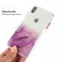Мраморен кейс устойчив против надраскване за iPhone XS Max - лилав