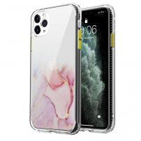 Мраморен кейс устойчив против надраскване за iPhone 11 Pro Max - розов
