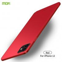 Mofi изключително тънък матиран кейс за iPhone 12 mini - червен