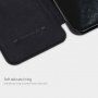 Nillkin Qin калъф тип портмоне от PU кожа за iPhone 12 / 12 Pro - тъмно син