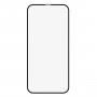 Baseus закалено стъкло 2,5D за целия дисплей за iPhone 12 mini - черна рамка