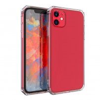 Кейс от мека пластмаса със заоблени ъгли за iPhone 11 Pro Max - прозрачно