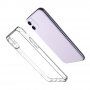 Кейс от мека пластмаса със заоблени ъгли за iPhone 12 mini - прозрачно