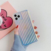 Релефен сваляем кейс с метален блясък за iPhone 11 Pro - син