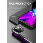Ipaky матиран удароустойчив кейс за iPhone 12 Pro Max - черен