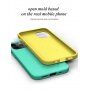 Матиран екологично разградим кейс за iPhone 12 mini - жълт