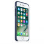 Оригинален кожен кейс за Apple iPhone 7 - среднощно син