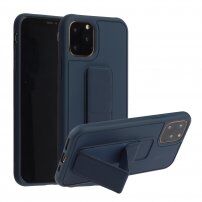 Кейс служещ и като стойка за iPhone 12 Pro Max - тъмносин