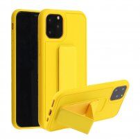 Кейс служещ и като стойка за iPhone 12 / 12 Pro - жълт