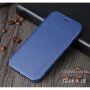 X-Level кожен флип калъф със стойка за iPhone 12 / 12 Pro - синьо