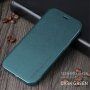 X-Level кожен флип калъф със стойка за iPhone 12 Pro Max - зелено
