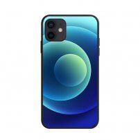 NXE мек кейс с цветни кръгове за iPhone 12 mini - син