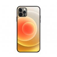 NXE мек кейс с цветни кръгове за iPhone 12 Pro Max - жълт