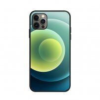 NXE мек кейс с цветни кръгове за iPhone 12 Pro Max - зелен