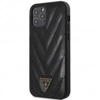 Guess V Quilted кейс за iPhone 12 Pro Max - черен