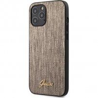 Guess Lizard кейс от PU кожа за iPhone 12 Pro Max - златен