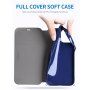 X-Level кожен флип калъф със стойка за iPhone 12 Pro Max - синьо