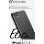 Cellularline Elite кейс от PU кожа за iPhone 6 / 7 / 8 / SE (2020/2022) - черен