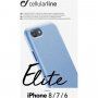 Cellularline Elite кейс от PU кожа за iPhone 6 / 7 / 8 / SE (2020/2022) - светлосин