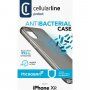 Cellularline Antimicrob антимикробен кейс от мека пластмаса за iPhone XR - черен