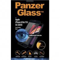 PanzerGlass Edge-to-Edge 2,5D закалено стъкло предпазващо зрението за iPhone 6 / 6S / 7 / 8 / SE (2020/2022) - черно