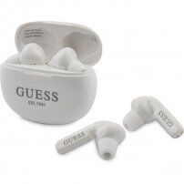 Guess True Wireless безжични слушалки с калъф за зареждане за устройства на Apple - бяла