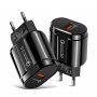 Високоскоростен адаптер 18W QC 3.0 за безжични стойки за зареждане - черен