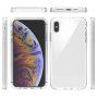 Удароустойчив двуцветен прозрачен калъф за iPhone XS Max - черно