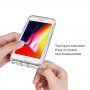 Удароустойчив двуцветен прозрачен калъф за iPhone 7 Plus / 8 Plus - черно