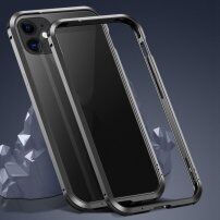 Защитна метална рамка за защита на ъглите на iPhone 12 / 12 Pro - черен