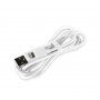 Кабел USB-A / Lightning за синхронизиране и зареждане за iPhone / iPad / iPod / AirPods - 1 m - бял