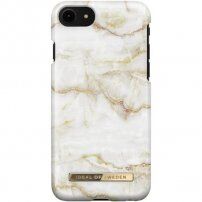 iDeal of Sweden Golden Pearl Marble кейс за iPhone 6 / 6S / 7 / 8 / SE (2020/2022) - бял