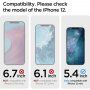 Spigen Glas tR EZ Fit 2,5D закалено стъкло за iPhone 12 mini - 2 бр - прозрачно