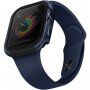 Uniq Valencia метален калъф за Apple Watch 44mm - синьо