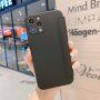 Калъф тип портмоне от силикон и PU кожа за iPhone 12 Pro - черно