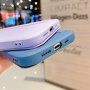 Калъф тип портмоне от силикон и PU кожа за iPhone 12 - розово