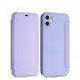 Силиконов флип калъф с джоб за карта за iPhone 11 Pro - лилаво