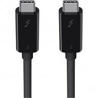 Belkin ThunderBolt 3 (USB-C / USB-C) кабел за свързване и пренос на данни за iPhone / iPad / MacBook / AirPods - 2 m - черен