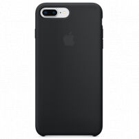 Оригинален силиконов кейс за Apple iPhone 8 Plus / 7 P - черен