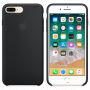 Оригинален силиконов кейс за Apple iPhone 8 Plus / 7 P - черен