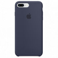Оригинален силиконов кейс за Apple iPhone 8 Plus / 7 P - среднощно син