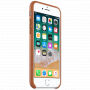 Оригинален кожен калъф за Apple iPhone SE (2020/2022) / 8 / 7 - кафяв като седло