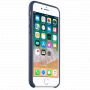 Оригинален кожен калъф за Apple iPhone SE (2020/2022) / 8 / 7 - полунощно синьо